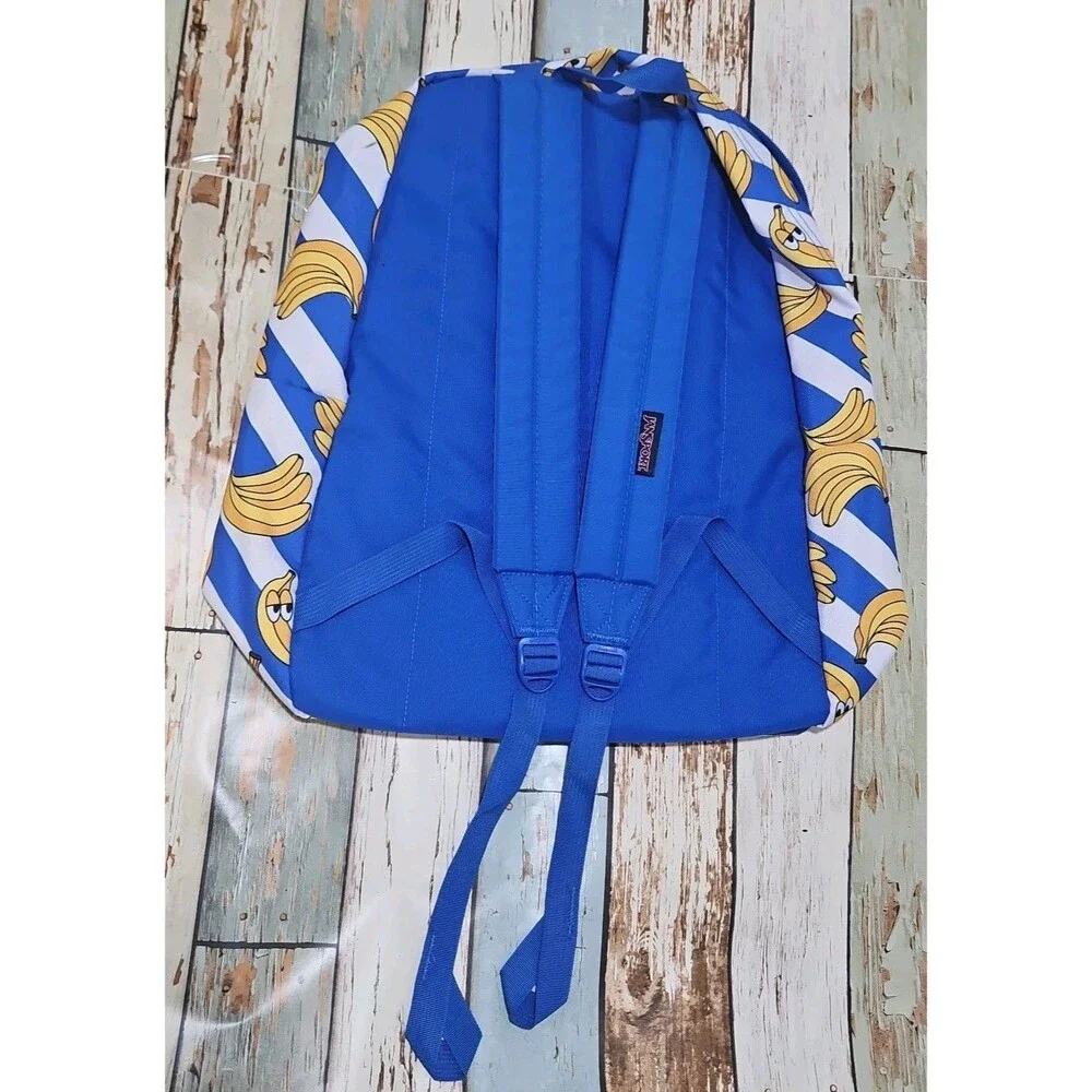 JanSport Backpack Back To School Superbreak Rare Bananarama Banana NWOT JS00T501